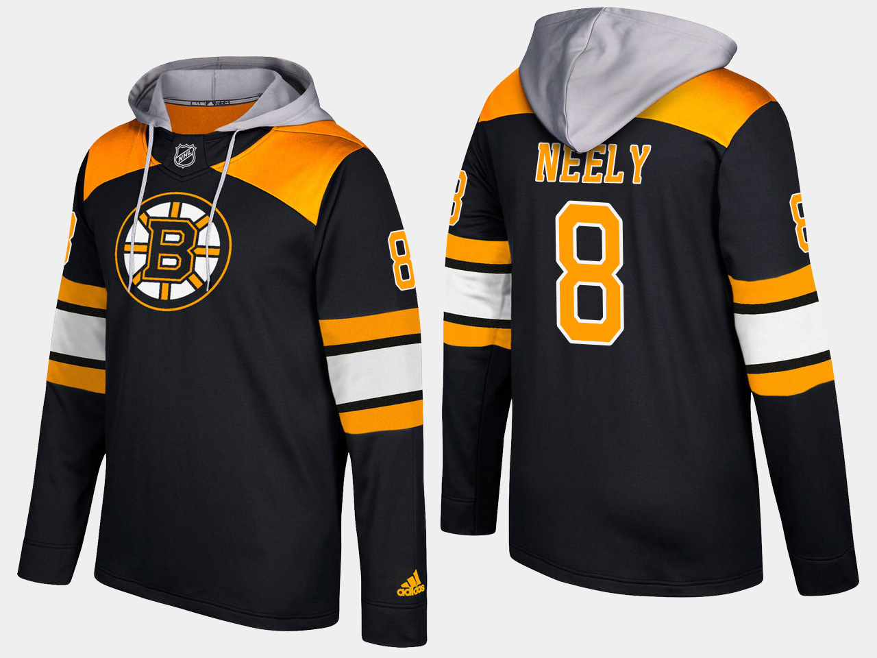 Men NHL Boston bruins retired #8  cam neely black  hoodie